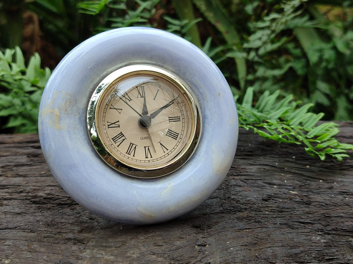 Polished Mixed Multi Mineral Clocks x 2 From South Africa - Toprock Gemstones and Minerals 