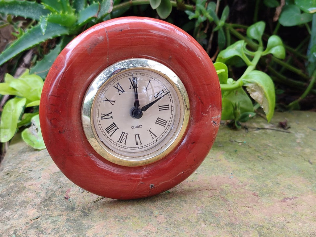 Polished Mixed Multi Mineral Clocks x 2 From South Africa - Toprock Gemstones and Minerals 
