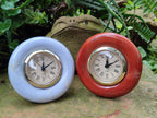 Polished Mixed Multi Mineral Clocks x 2 From South Africa - Toprock Gemstones and Minerals 
