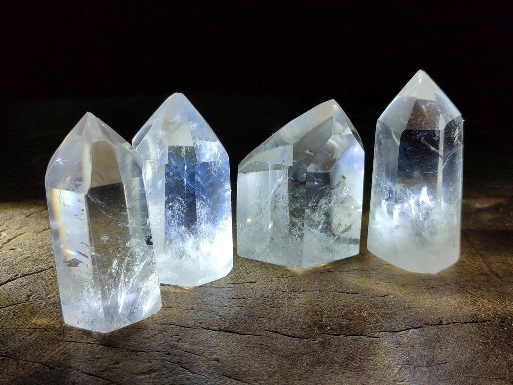 Polished Clear Quartz Display Crystals x 20 From Madagascar - Toprock Gemstones and Minerals 