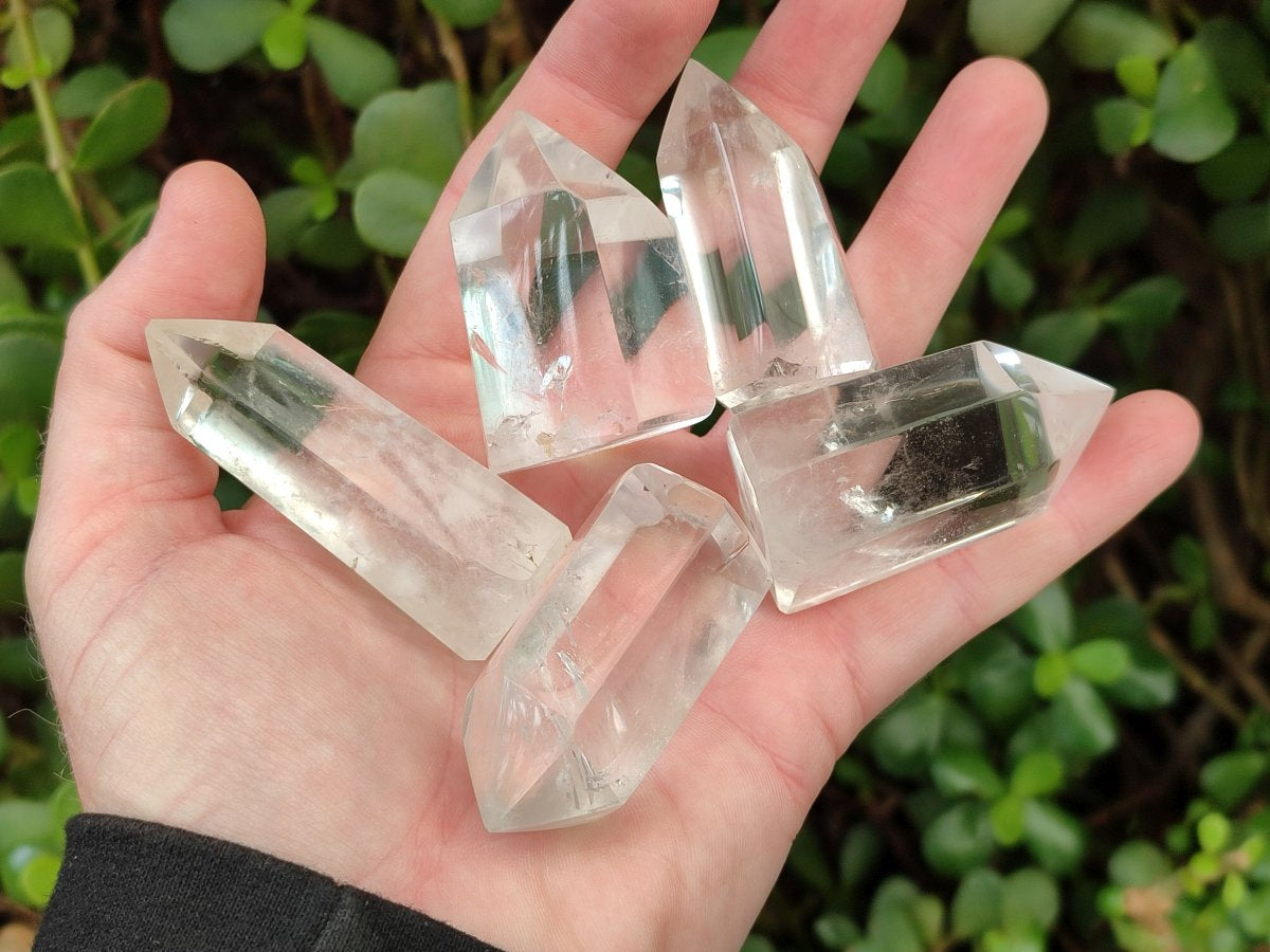 Polished Clear Quartz Display Crystals x 20 From Madagascar - Toprock Gemstones and Minerals 
