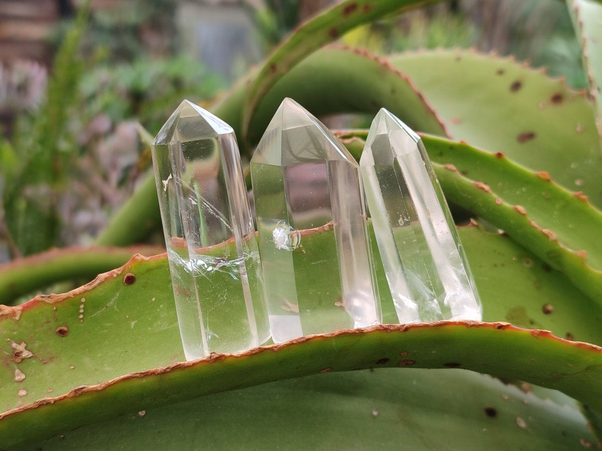 Polished Clear Quartz Display Crystals x 20 From Madagascar - Toprock Gemstones and Minerals 