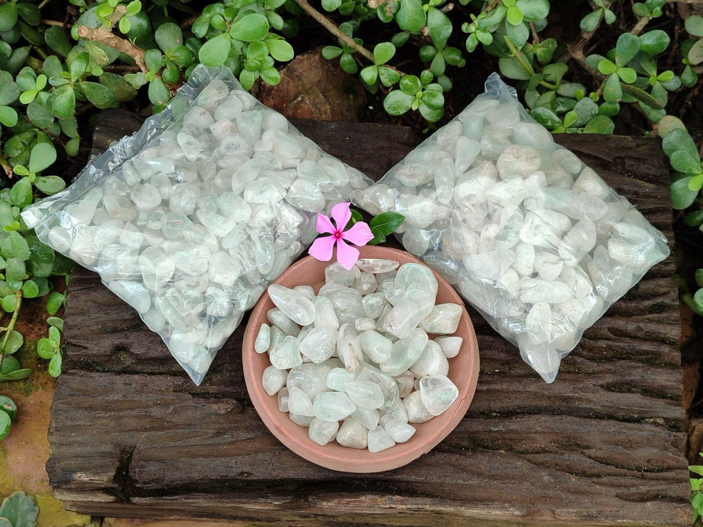Polished Fuchsite Tumble Stones 3 x 1kg Bags From Andakatany, Madagascar - Toprock Gemstones and Minerals 