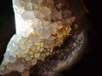 Polished Crystalline Agate Standing Free Form and Heart x 2 From Maintirano, Madagascar - Toprock Gemstones and Minerals 