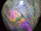 Polished Rare Purple Sunset Flash Labradorite Standing Display Pieces x 3 From Madagascar - Toprock Gemstones and Minerals 