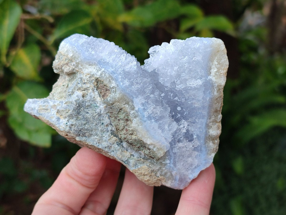 Natural Blue Lace Agate Geode Specimens x 6 From Nsanje, Malawi - Toprock Gemstones and Minerals 