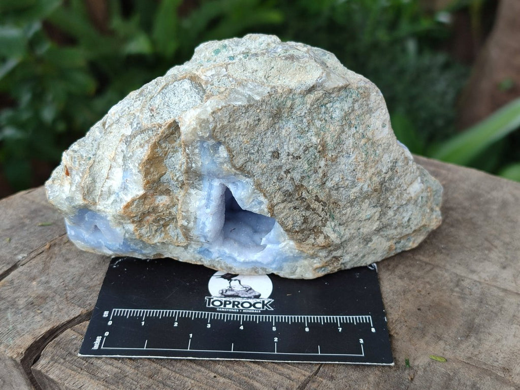 Natural Blue Lace Agate Geode Specimens x 6 From Nsanje, Malawi - Toprock Gemstones and Minerals 