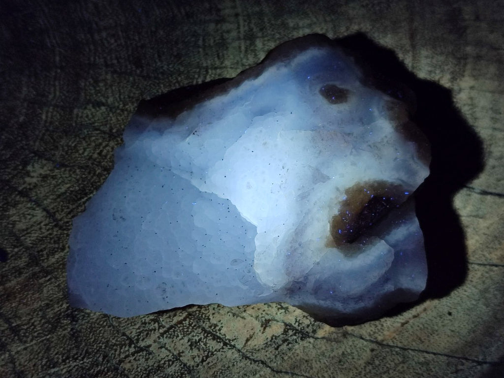 Natural Blue Lace Agate Geode Specimens x 6 From Nsanje, Malawi - Toprock Gemstones and Minerals 
