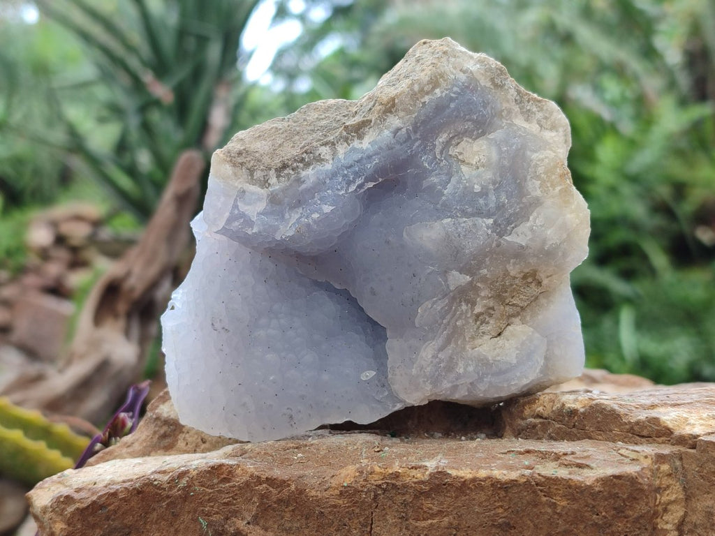 Natural Blue Lace Agate Geode Specimens x 6 From Nsanje, Malawi - Toprock Gemstones and Minerals 