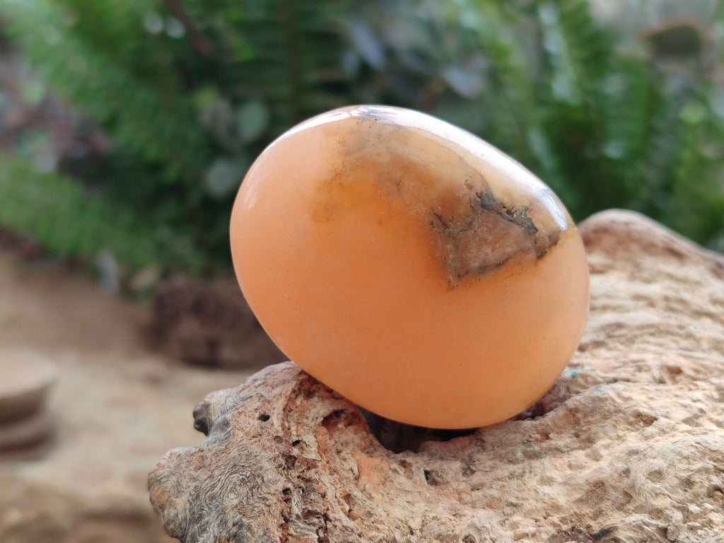 Polished Orange Twist Calcite Galets x 25 From Maevantanana, Madagascar - Toprock Gemstones and Minerals 