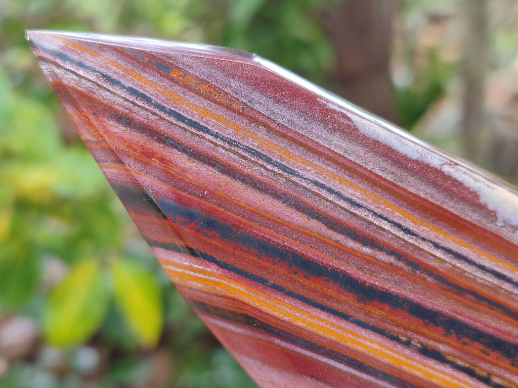 Polished Banded Tiger Iron Display Crystals x 2 From South Africa - Toprock Gemstones and Minerals 