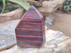 Polished Banded Tiger Iron Display Crystals x 2 From South Africa - Toprock Gemstones and Minerals 