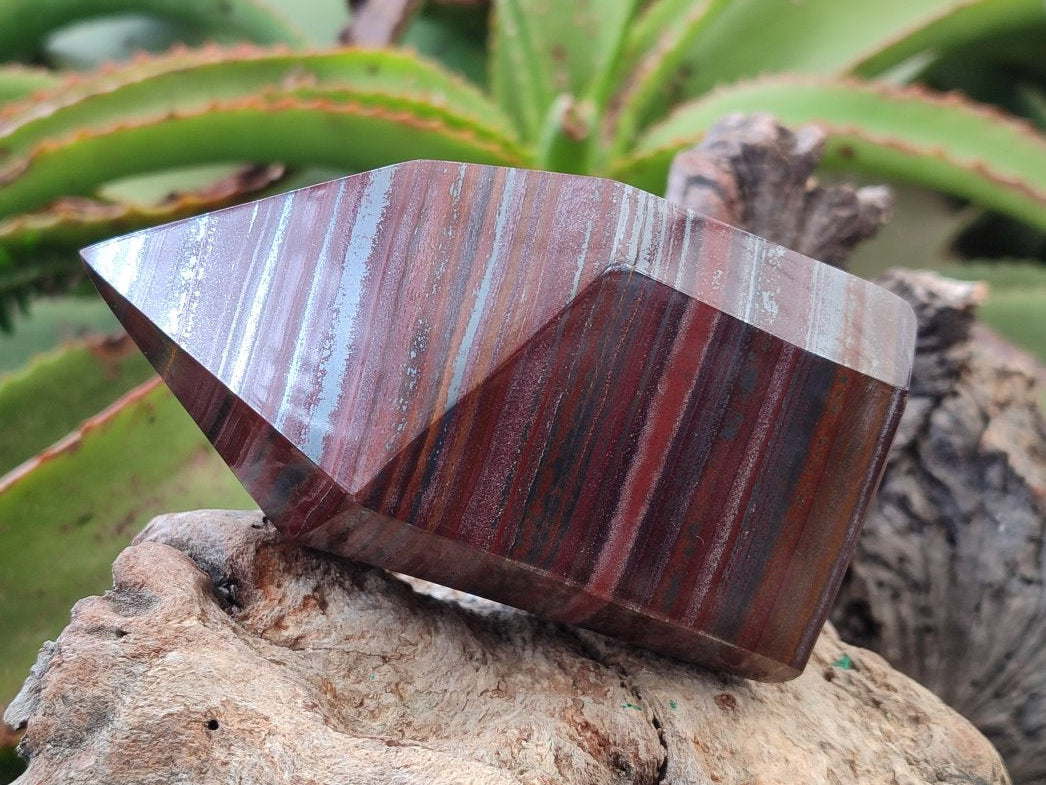 Polished Banded Tiger Iron Display Crystals x 2 From South Africa - Toprock Gemstones and Minerals 