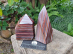 Polished Banded Tiger Iron Display Crystals x 2 From South Africa - Toprock Gemstones and Minerals 