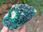 Natural Cabinet Dioptase on Dolomite Specimens x 3 From Likasi, Congo - Toprock Gemstones and Minerals 