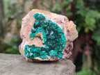 Natural Cabinet Dioptase on Dolomite Specimens x 3 From Likasi, Congo - Toprock Gemstones and Minerals 