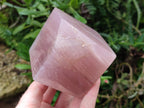 Polished Gemmy Rose Quartz Cubes x 2 From Madagascar - Toprock Gemstones and Minerals 
