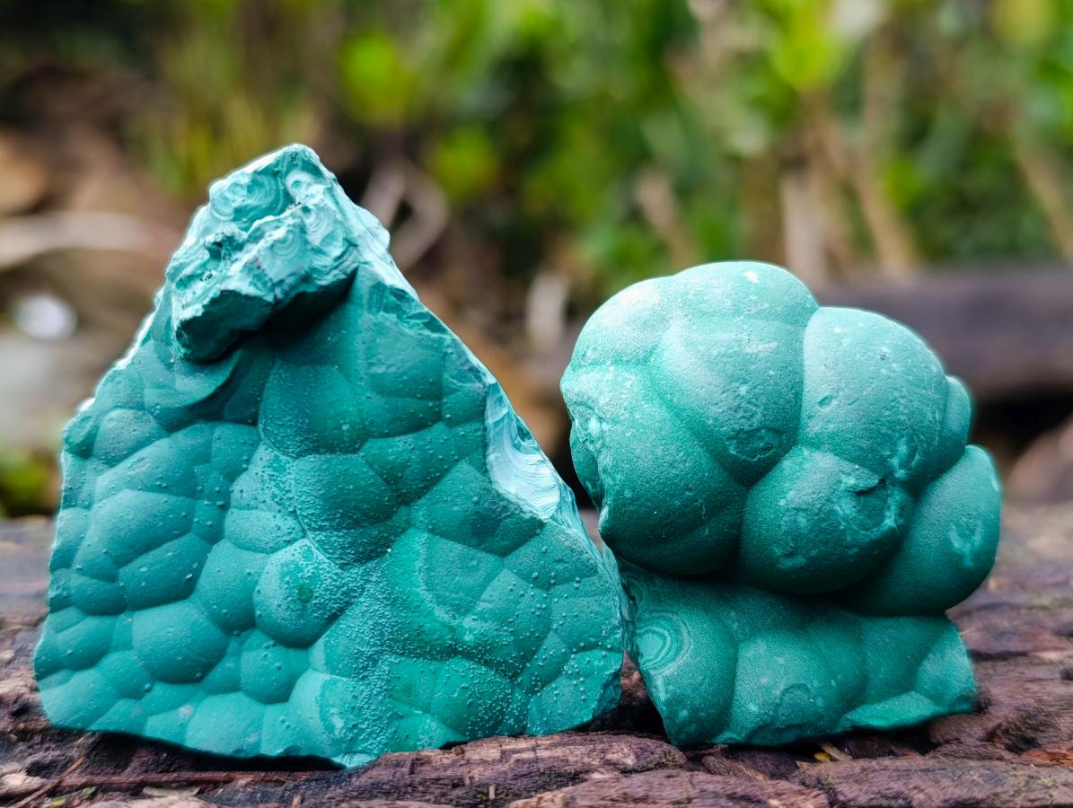 Natural Small Botryoidal Malachite Specimens x 17 From Congo - Toprock Gemstones and Minerals 