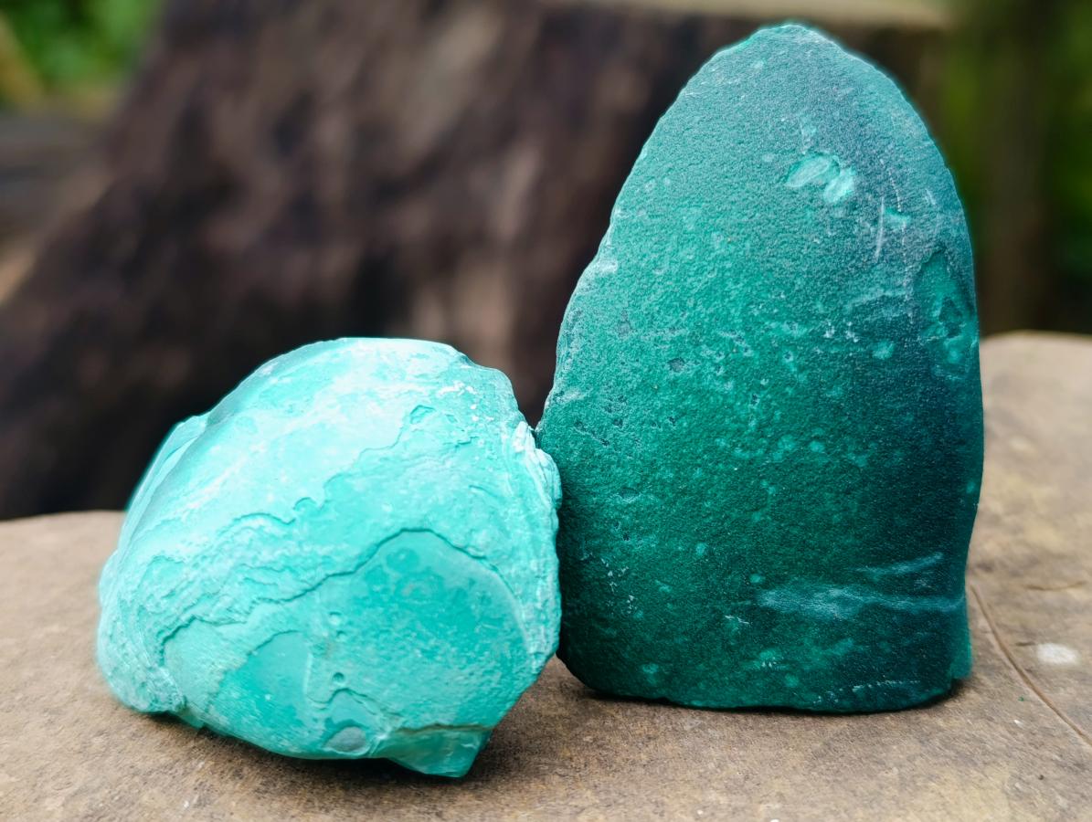 Natural Small Botryoidal Malachite Specimens x 17 From Congo - Toprock Gemstones and Minerals 