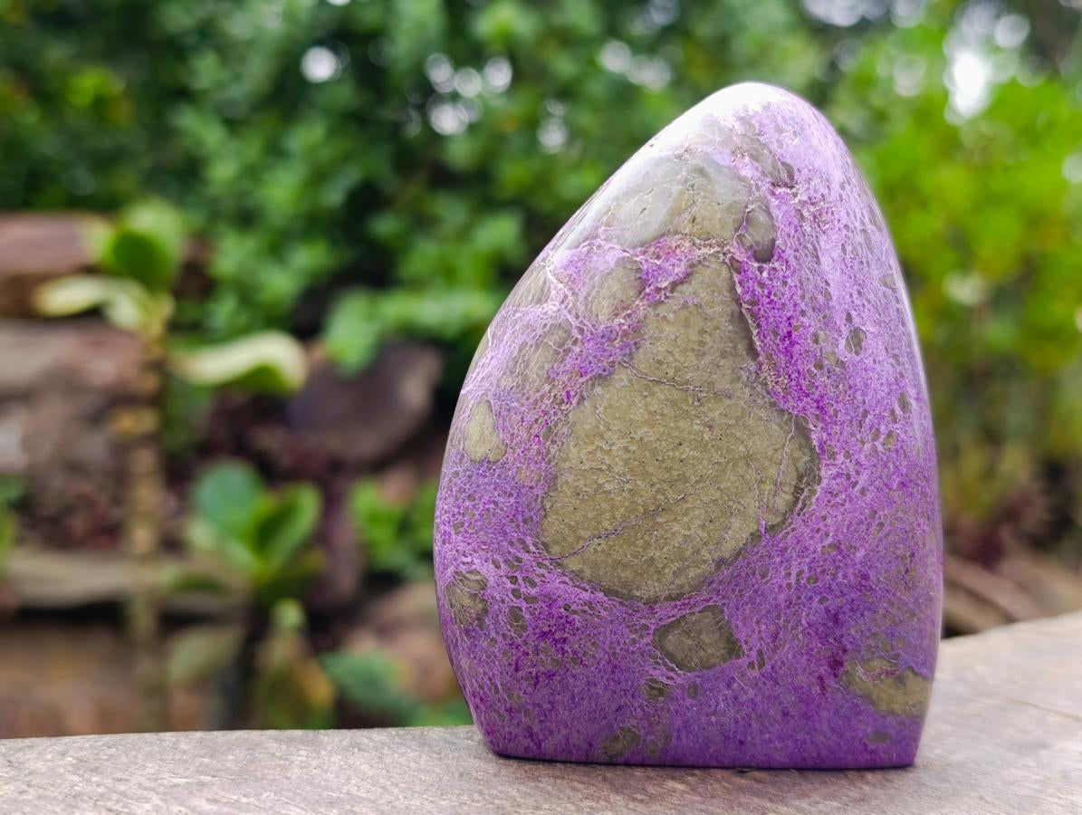 Polished Stichtite Standing Display Pieces x 3 From Barberton, South Africa - Toprock Gemstones and Minerals 