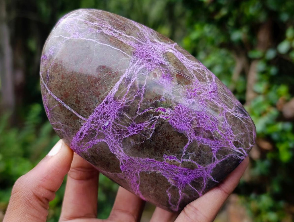 Polished Stichtite Standing Display Pieces x 3 From Barberton, South Africa - Toprock Gemstones and Minerals 