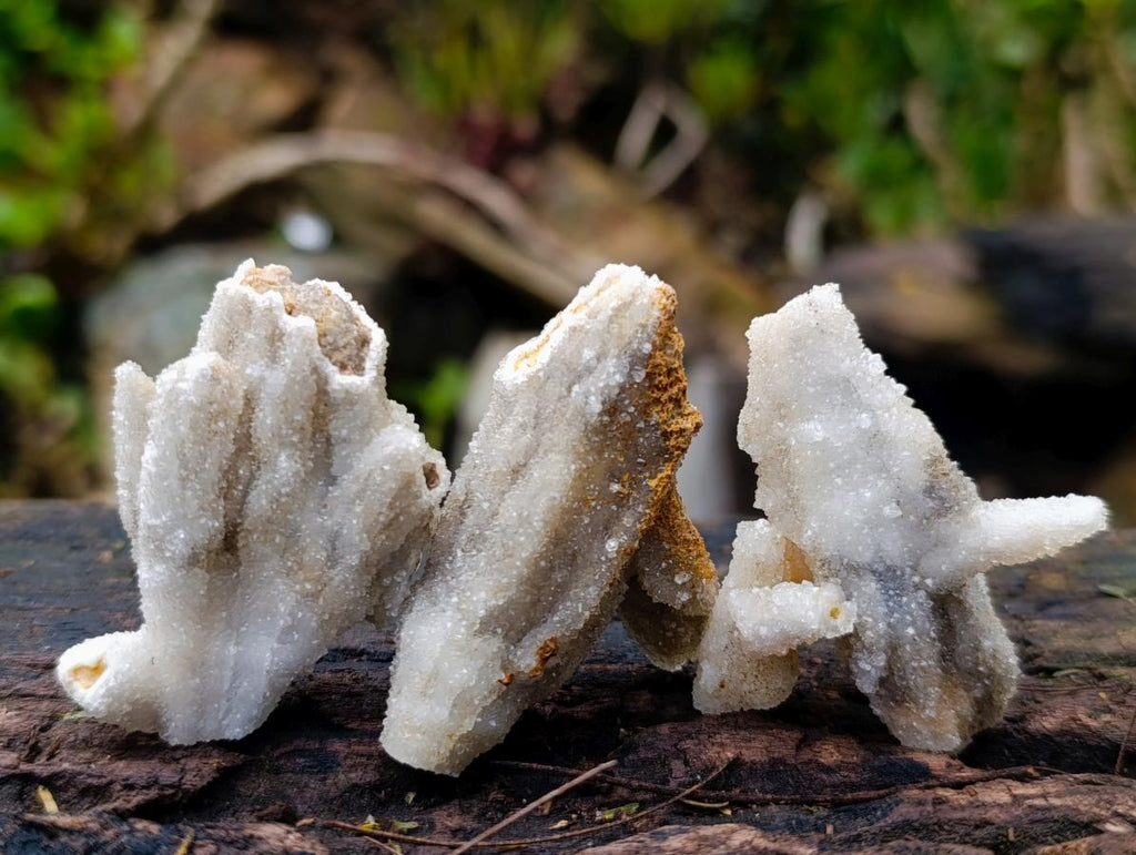 Natural Drusy Quartz Coated Calcite Pseudomorph Specimens x 35 From Albert's Mountain, Lesotho - Toprock Gemstones and Minerals 