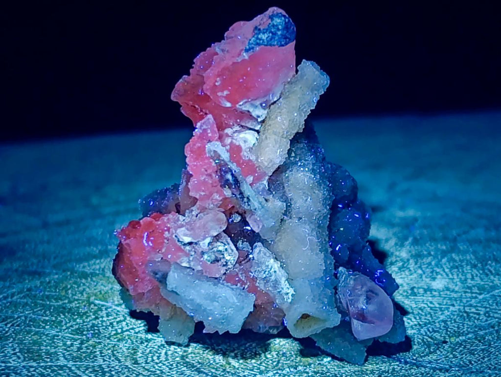Natural Drusy Quartz Coated Calcite Pseudomorph Specimens x 35 From Albert's Mountain, Lesotho - Toprock Gemstones and Minerals 