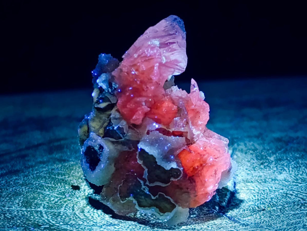 Natural Drusy Quartz Coated Calcite Pseudomorph Specimens x 35 From Albert's Mountain, Lesotho - Toprock Gemstones and Minerals 