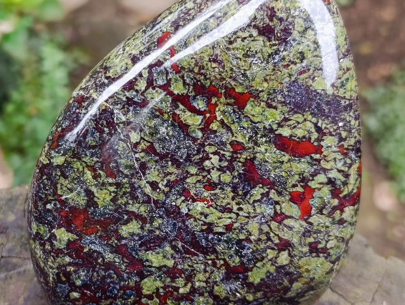 Polished Bastite Dragonsblood Stone Display Crystal x 1 From Tshipise, South Africa - Toprock Gemstones and Minerals 
