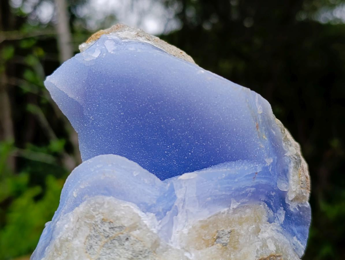 Natural Large Blue Lace Agate Geode Specimens x 3 From Nsanje, Malawi - Toprock Gemstones and Minerals 