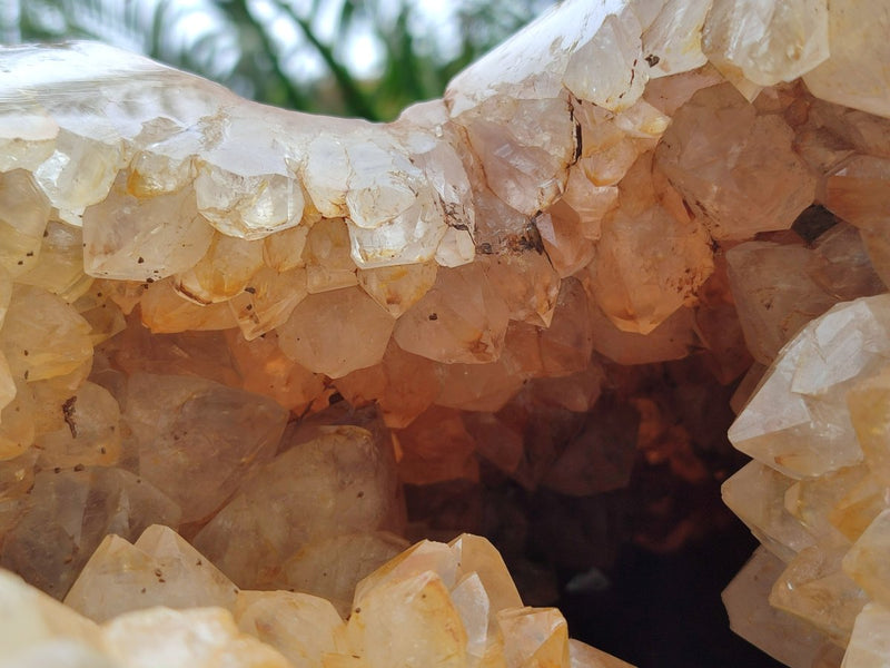 Polished XXL Agate with Crystalline Geode x 1 From Maintirano, Madagascar - Toprock Gemstones and Minerals 