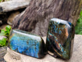 Polished Spectrolite Labradorite Standing Display Pieces x 4 From Madagascar - Toprock Gemstones and Minerals 