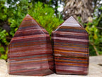 Polished Banded Tiger Iron Display Crystals x 2 From South Africa - Toprock Gemstones and Minerals 
