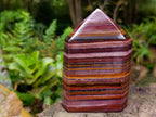 Polished Banded Tiger Iron Display Crystals x 2 From South Africa - Toprock Gemstones and Minerals 