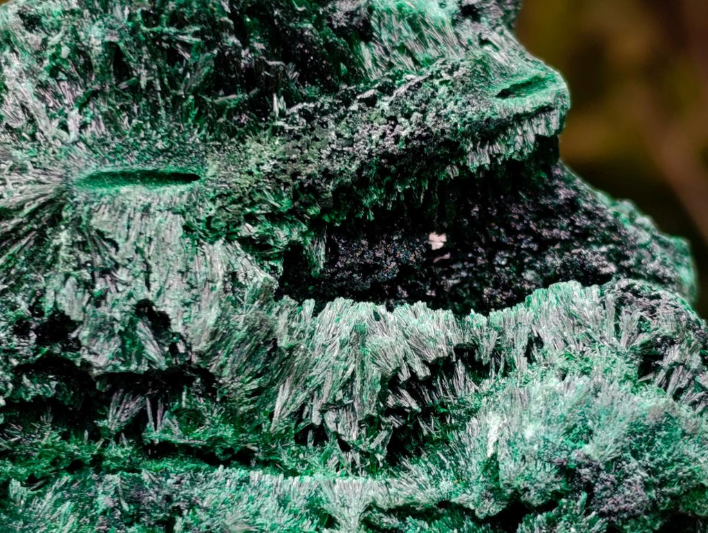 Natural Silky Malachite Specimens x 2 From Kasompe, Congo - Toprock Gemstones and Minerals 