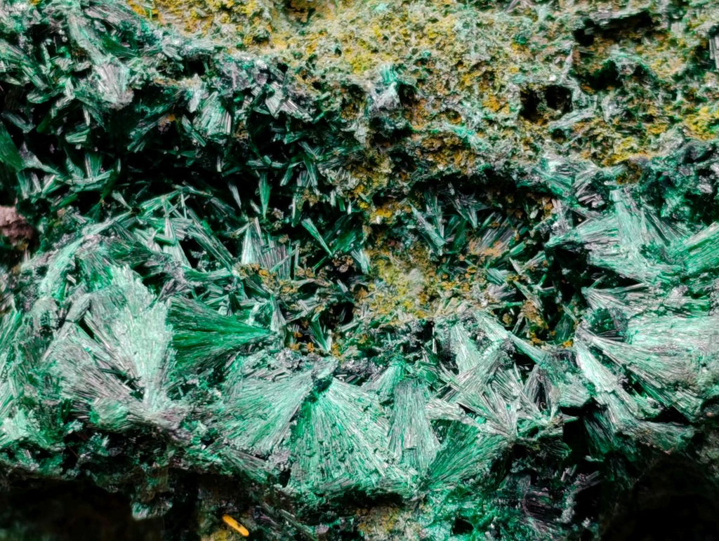 Natural Silky Malachite Specimens x 2 From Kasompe, Congo - Toprock Gemstones and Minerals 