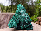Natural Silky Malachite Specimens x 2 From Kasompe, Congo - Toprock Gemstones and Minerals 