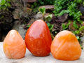 Polished Orange Twist Calcite Standing Display Pieces x 3 From Maevantanana, Madagascar - Toprock Gemstones and Minerals 
