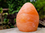 Polished Orange Twist Calcite Standing Display Pieces x 3 From Maevantanana, Madagascar - Toprock Gemstones and Minerals 