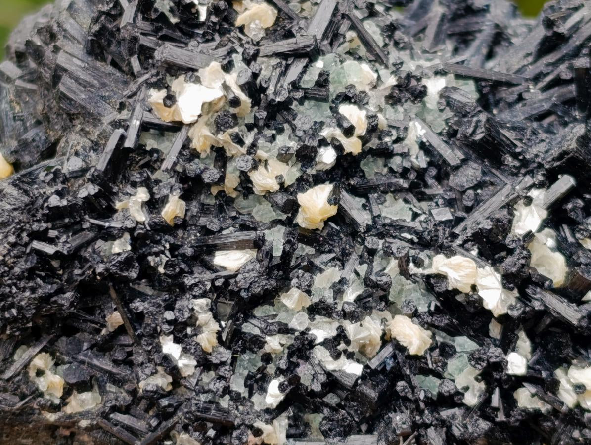 Natural Schorl Black Tourmaline with Associated Minerals x 2 From Erongo, Namibia - Toprock Gemstones and Minerals 