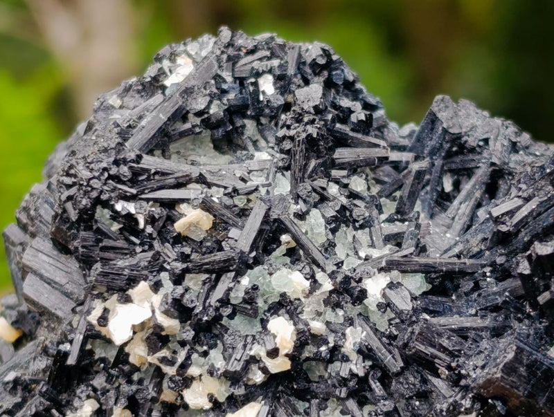 Natural Schorl Black Tourmaline with Associated Minerals x 2 From Erongo, Namibia - Toprock Gemstones and Minerals 