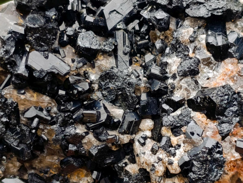 Natural Schorl Black Tourmaline with Associated Minerals x 2 From Erongo, Namibia - Toprock Gemstones and Minerals 