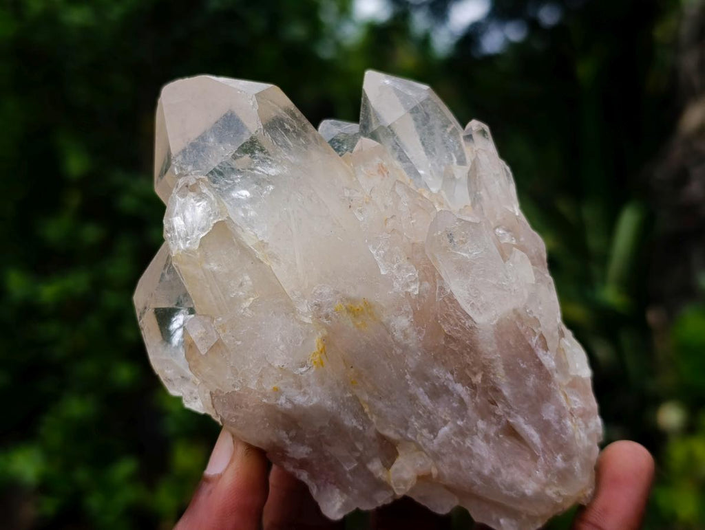 Natural Cascading Luena Quartz Crystals and Clusters x 5 From Luena, Congo - Toprock Gemstones and Minerals 