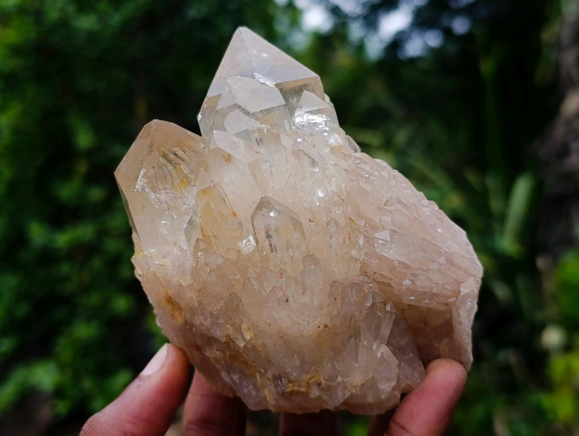 Natural Cascading Luena Quartz Crystals and Clusters x 5 From Luena, Congo - Toprock Gemstones and Minerals 