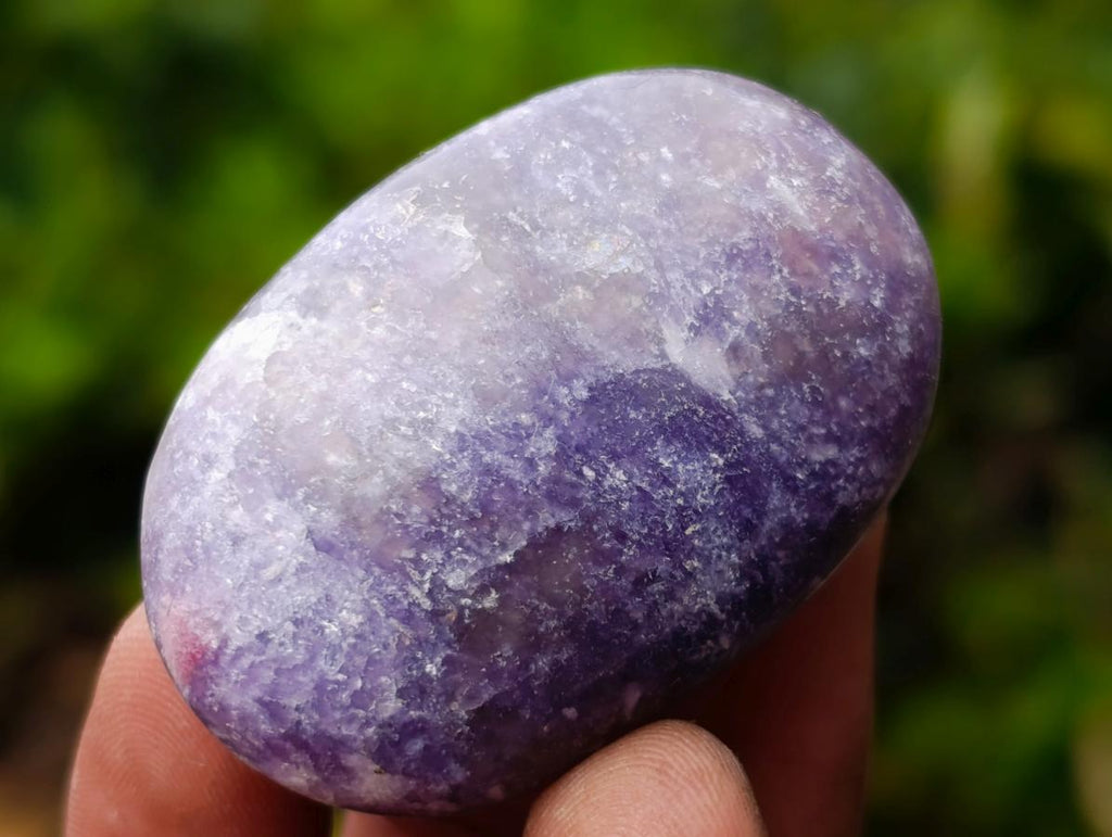 Polished Lepidolite Galets x 24 From Ambatondrazaka, Madagascar - Toprock Gemstones and Minerals 