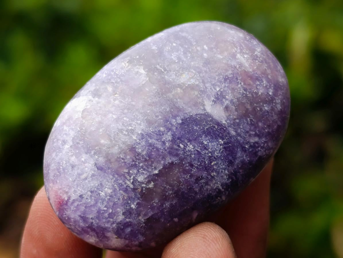 Polished Lepidolite Galets x 24 From Ambatondrazaka, Madagascar - Toprock Gemstones and Minerals 