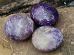 Polished Lepidolite Galets x 24 From Ambatondrazaka, Madagascar - Toprock Gemstones and Minerals 