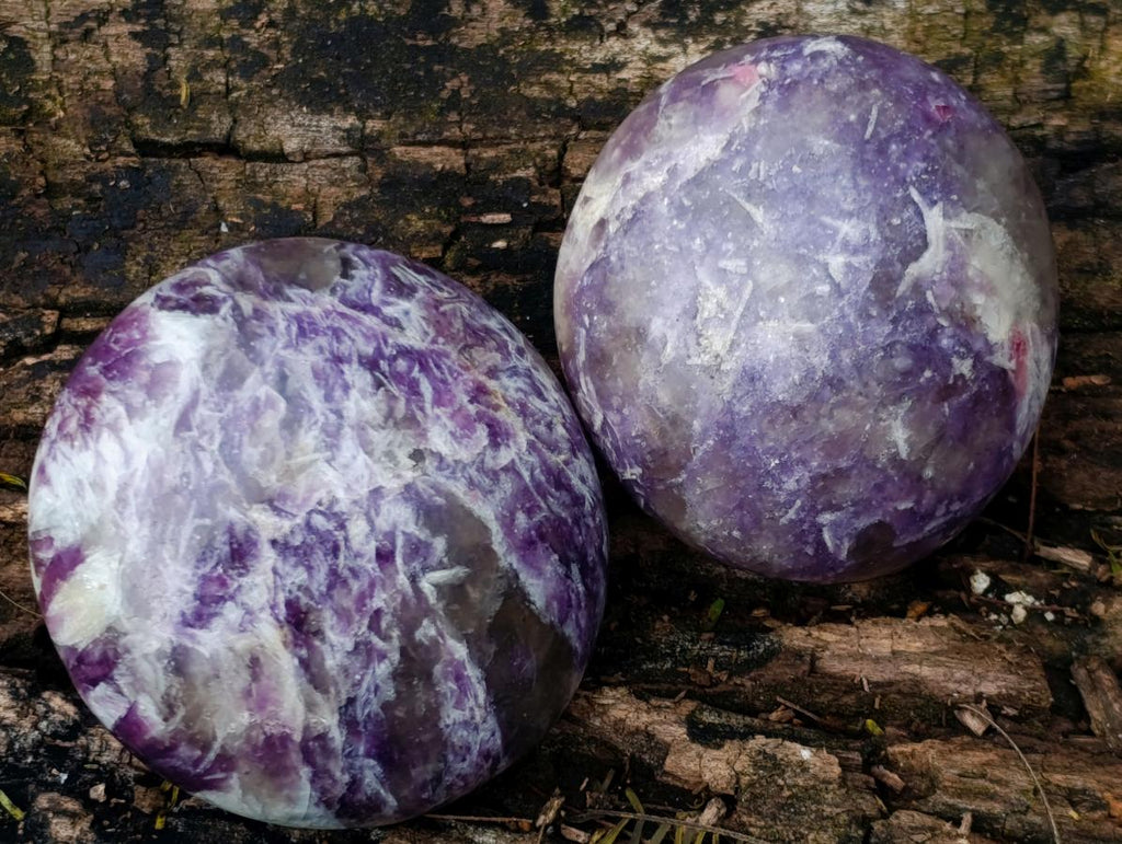 Polished Lepidolite Galets x 24 From Ambatondrazaka, Madagascar - Toprock Gemstones and Minerals 