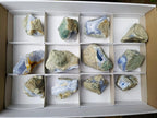 Natural Blue Lace Agate Geodes with Dog Tooth Calcite x 12 From Nsanje, Malawi - Toprock Gemstones and Minerals 