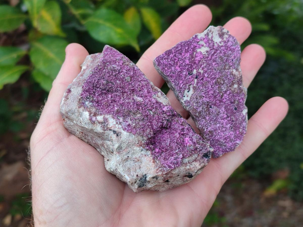 Natural Salrose Cobaltoan Dolomite Specimens x 4 From Kakanda, Congo - Toprock Gemstones and Minerals 